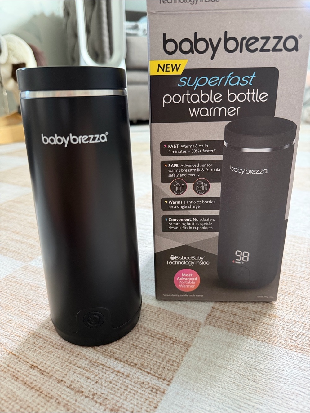 Baby Brezza Portable Bottle Warmer NWT